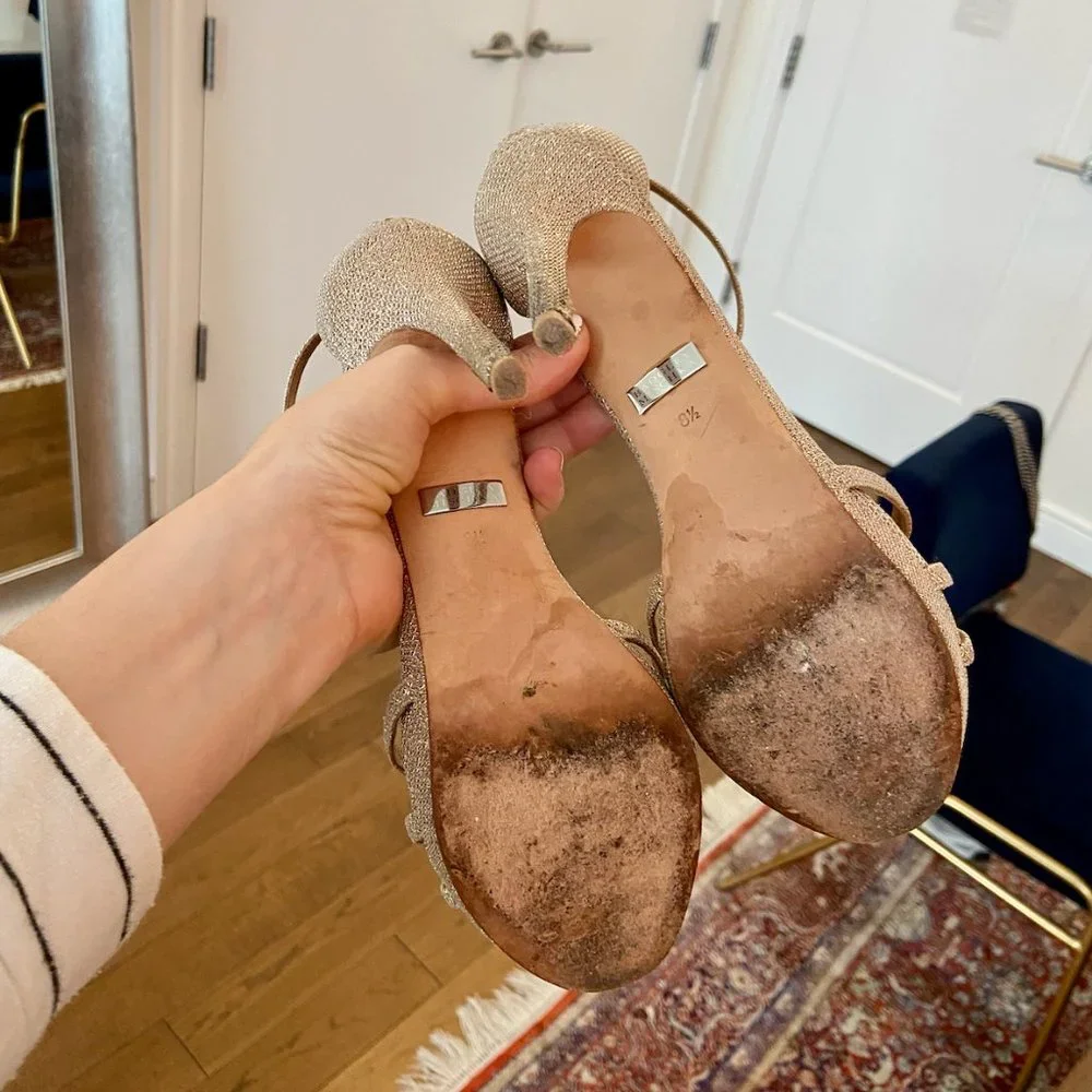 Badgley Mischka Women's Signify Platform Sandal, Latte Sz 8.5 - Picture 4 of 4